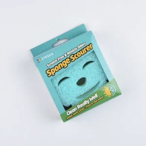 1-Pack 2-in-1 Scrubbing Sponge Soft in Warm Water Firm in Cold All-Purpose Foam Scouring Pad