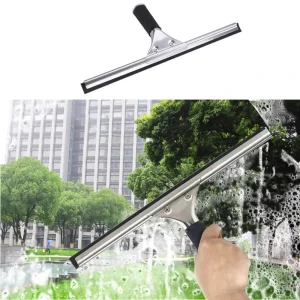 10” 14” 16” 18” Stainless Steel Window Squeegee Adjustable Durable Black Blue Rubber Plastic Handle