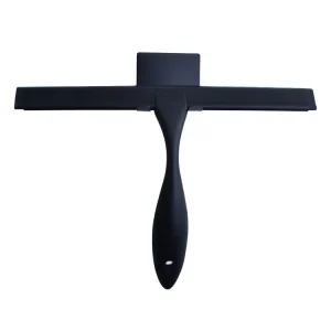 10 Inches Stainless Steel Shower Squeegee for Glass Doors Bathroom Window Car Glass with Adhesive Hook