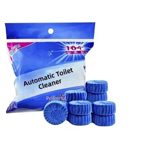 10-Pack Blue Bubble Toilet Cleaning and Deodorizing Tablets with Ocean Gardenia Fragrance