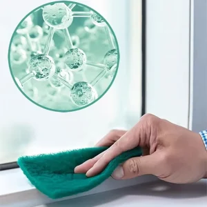 10-Pack Polyester Kitchen Cleaning Scouring Pads, Heavy-Duty Degreasing Non-Stick Oil Cleaning