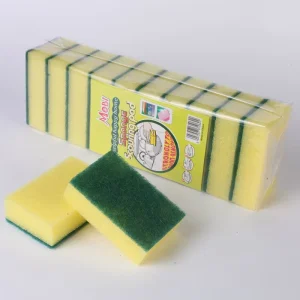 10-Piece Nylon Sponge Dish Cleaning Cloth Scouring Pads for Kitchen Cleaning