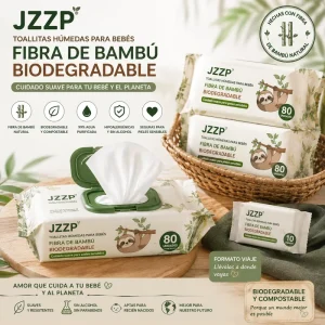 100% Biodegradable Bamboo Fiber Baby Wet Wipes Plastic Free Compostable Cleaning Wipes Zero Waste