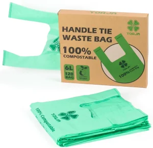 100% Biodegradable Compostable Plastic Kitchen Trash Bags