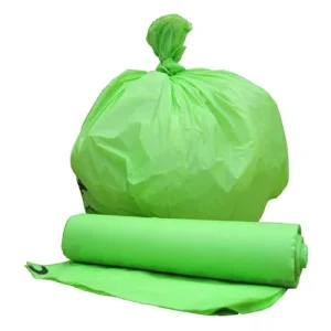 100% Biodegradable Compostable Trash Bag Roll Eco Friendly Can Liners Household Corn Custom Color Logo Garbage Bags GreenD GD