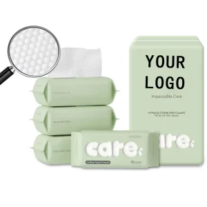 100% Biodegradable Disposable Face Towels Hypoallergenic Facial Wipes for Adults OEM ODM Service for Household Skin Care