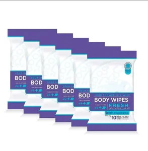 100% Biodegradable Fresh Natural Tea Tree Oil Body Wipes Wet Cleansing Flushable Wipes