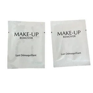 100% Biodegradable Single Makeup Remover Wipes Individually Wrapped with Custom Logo Eco-Friendly Cleansing Towelettes