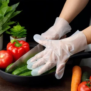 100% Compostable Custom Logo Household Gloves Disposable Biodegradable Kitchen Cleaning Gloves for Daily Housework