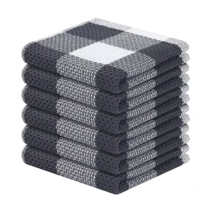 100% Cotton Absorbent Dish Cloths Super Soft Kitchen Towel Waffle Towel
