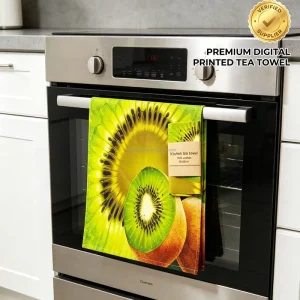 100% Cotton Kitchen Towel Dish Cleaning Towel Custom Pattern Design Full Colors CMYK Digital Printed Tea Towel