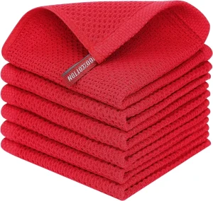 100% Cotton Kitchen Towels Dish Cloths Set Cotton Woven Quick Dry for Home Use Cleaning Towel