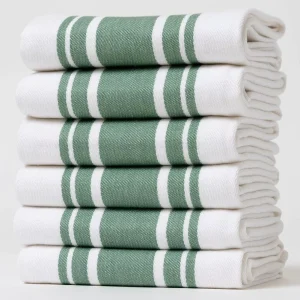 100% Cotton Quick Dry Water Absorbent Eco Friendly Kitchen Dish Towels Plaid Woven Custom Design Factory Customized
