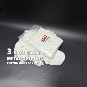 100% Cotton Recycled White T-Shirt Cleaning Rags for Industry