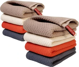 100% Cotton Waffle Dish Cloth 12×12 Inches Colorful Custom Design Embroidery Logo