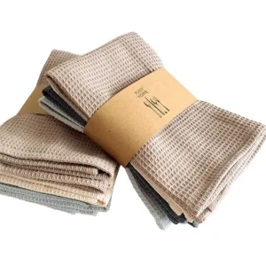100% Cotton Waffle Weave Kitchen Dish Cloths Soft Absorbent Quick Drying Dish Towels Kitchen Tawels