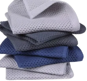 100% Cotton Waffle Weave Kitchen Dish Cloths Ultra Soft Absorbent Quick Dry Dish Clean Towels