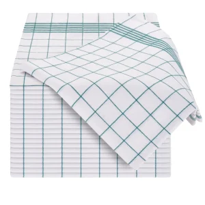 100% Cotton Woven Checkered Kitchen Towels Dish Cloths Antimicrobial Hypoallergenic Eco-Friendly Quick-Dry 45*62cm