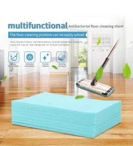100% Dissolvable Disposable Eco-Friendly Concentrated Floor Cleaner Sheets for Household Mopping