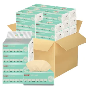 100% Natural Biodegradable Multi Purpose Bamboo Tissue 3 Ply Unscented Dry Soft Durable Facial Tissues Extraction Paper