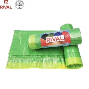 100% New Material Rubbish Garbage Bag Compostable 10L Waste Flat Top Garbage Trash Bags PE Household Waste Bags for Kitchen
