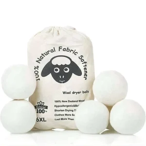 100% New Zealand Wool Organic Fabric Softener XL Chemical Free 6 Pack 7 cm Eco friendly Wool Laundry Dryer Balls
