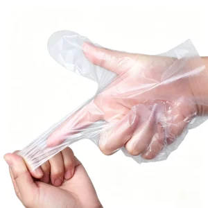 100-Piece Bag Disposable PE Food-Grade Oil-Resistant Waterproof Household Cooking and Cleaning Gloves