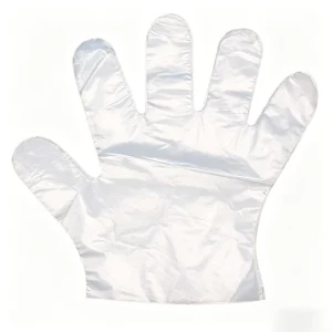 100-Piece Clear Disposable Food-Grade Waterproof Oil-Resistant Household Gloves