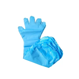 100-Piece Disposable Medium PE Plastic Gloves, Waterproof, for Kitchen Food Handling