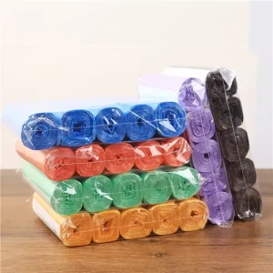 100 Piece Disposable Plastic Household Trash Bags 5 Roll Pack for Kitchen Storage Garbage Cleaning Waste Management