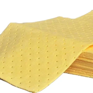 100% Polypropylene (PP) Yellow Industry Cleaning Cloths Absorbent Towels and Mat for Cleaning