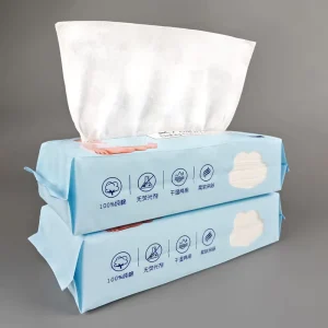 100% Pure Cotton Spunlace Disposable Face Towel OEKO TEX Certified Soft Facial Cleansing Tissue for Spa Salon