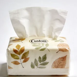 100% Virgin Wood Pulp Eco Friendly 4 Ply Absorbent Soft Magic Facial Tissue Box for Home Use