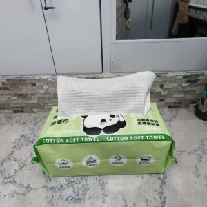 100% Viscose Disposable Facial Tissue Quick Dry Antimicrobial Square Paper Towels Soft Pack Nonwoven Woven Techniques
