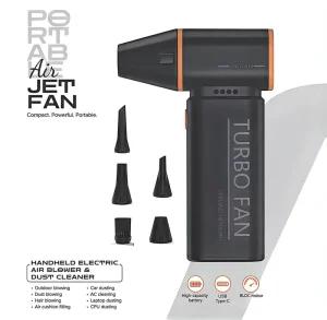 100000 RPM Brushless Motor Air Duster Jet Fan 5000 mAh for Car