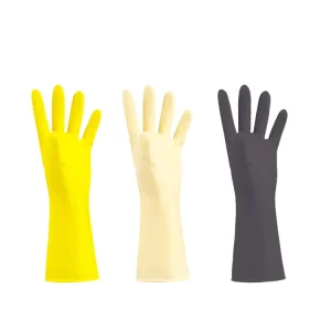 100g Thickened Rubber Gloves Labor Protection Household Dishwashing Gloves Solid Color Latex Work Gloves