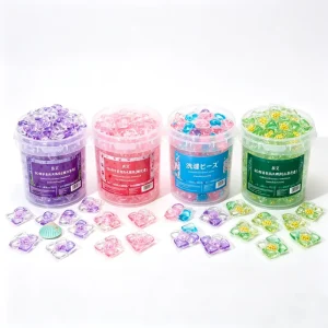 100pcs 5in1 Lavender Detergent Pods Deep Cleaning Decontamination Compliant Apparel Fragrant Perfume Laundry Capsule