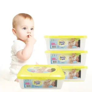 100pcs Baby Wipes Soft Scented Hand & Face Cleaning Wet Tissue