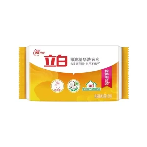 101g Natural Coconut Oil Essence Laundry Soap Solid Transparent in Full Cases for Bar Hotel and Household Use