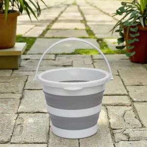 10L Eco-Friendly Foldable PP Bucket, Thickened, Large Capacity Water Storage Folding Bucket for Car Wash and Camping