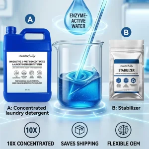 10X Concentrated OEM Private Label Liquid Laundry Detergent Formula Base with Stabilizer