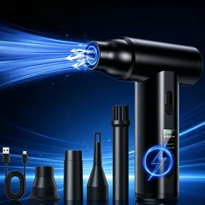 110000RPM Handheld Air Duster Gun with LED Digital Display