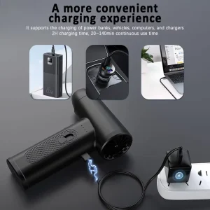110000RPM Portable Air Duster for Automotive and Household Cleaning