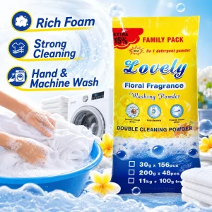11Kg +100g Free Lemon Stocked Bulk Natural Laundry Detergent Washing Powder Soap Eco Friendly Antibacterial Stains Removal