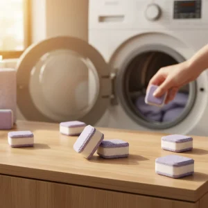 11g Purple Eco Friendly Cleaning Tablets Disposable Laundry Detergent Cleaner Tablet for Washing Machine Cleaner