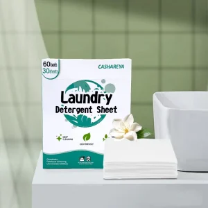 11×14 Travel Eco-Friendly Disposable Super-Concentrated Laundry Detergent Sheets for Babies with Deep Stain Removal