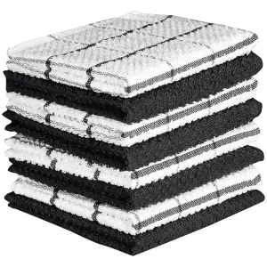 12*12 Inches 100% Cotton Super Soft Absorbent Lightweight Kitchen Dish Towels for Home Cleaning and Bar