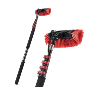 12 15 20FT Water Fed Pole Telescopic Washing Brush Solar Panel Cleaning Brush
