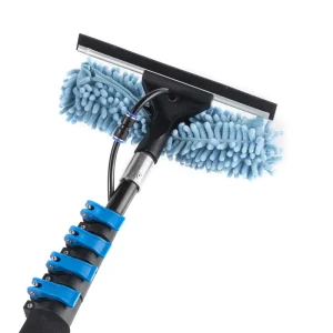 12/15/20FT Water Fed Pole Telescopic Window Wiper Solar Panel Cleaning Brush