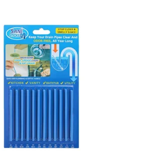 12 Pcs Eco-Friendly Bathroom Sink Pipe Dredging Agents Drain Cleaner Stick for Household Cleaning Tools Accessories